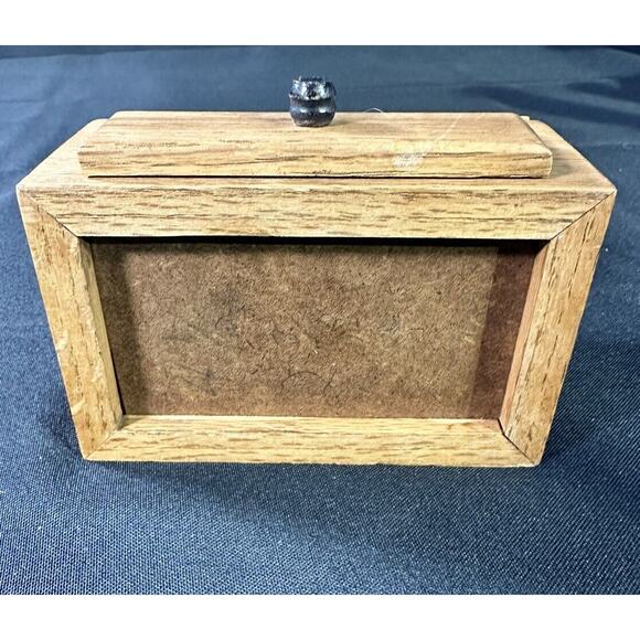 Small Wooden Trinket Box 5” X 3” X 3 1/4” - Picture 8 of 16